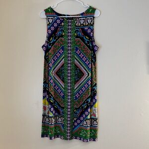 NICOLE BY NICOLE MILLER Abstract Print Dress